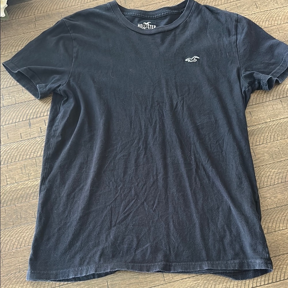 Hollister Black Short Sleeve Tee Classic Crew Neck